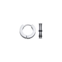 Scharniercreolen Emaille schwarz Stahl/14x3mm BCRE01728