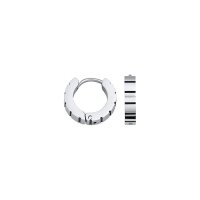 Scharniercreolen Emaille schwarz Stahl/Ø14x3mm...