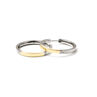 Boccia Titanium Creolen Ohrschmuck 0517-02 matt bicolor