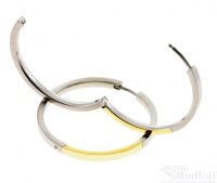 Boccia Titanium Creolen Ohrschmuck 0517-02 matt bicolor