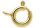 Verschluss für Ketten und Armbänder Federring ohne Bund 333 Gelbgold Ø 5 - 10 mm