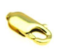 Schmuck Karabiner leichte Ausführung echt Gold 8kt...