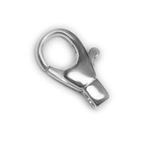 Schmuck Karabiner gewölbt barock echt Silber 15 mm