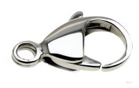 Schmuck Karabiner gewölbt Edelstahl 9088g-x...