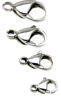 Schmuck Karabiner gewölbt Edelstahl 9088g-x verschiedene Größen lieferbar