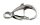 Schmuck Karabiner gewölbt Edelstahl 9088g-x verschiedene Größen lieferbar