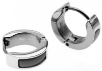 Boccia Titanium Ohrschmuck Scharnier Creolen poliert,...