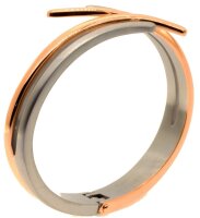 BOCCIA Schmuck Damen Armreif Armspange Titan bicolor...
