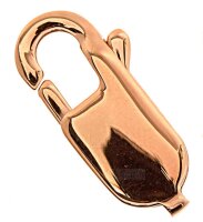 Schmuck Karabiner flache Form Edelstahl rotvergoldet 908809r