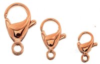 Schmuck Karabiner gewölbte Form Edelstahl...