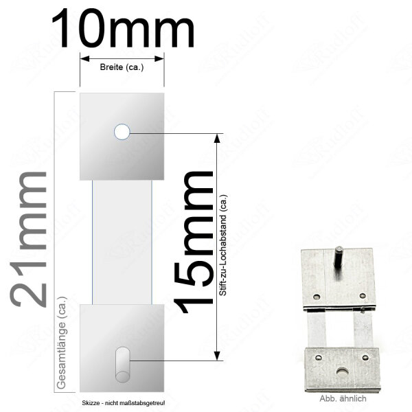 Pendelfeder für Standuhr, Großuhr Regulator 15mm Stiftabstand