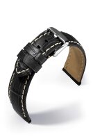 Uhrenarmband Guinea Chrono Lederband Krokodil-Optik extra...