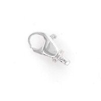 Schmuckkarabiner barock mit Rille Queröse 925/-...