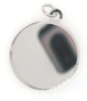 Kettenanhänger Gravurplatte oval Sterling Silber