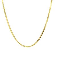 Goldkette Panzer flach 1,20 mm 333/- Gelbgold 50cm