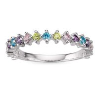 Damenring 925 Sterling-Silber rhodiniert Zirkonia S-00866R