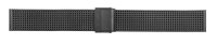 Uhrenarmband Edelstahl Milanaise Schwarz Klappverschluss