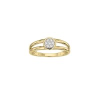 Damenring aus 8 Karat (333) Gold mit Zirkonia G3-00975R