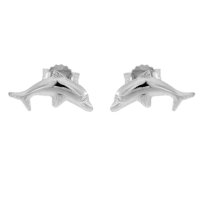 Ohrstecker Delfin aus 925 Sterling Silber