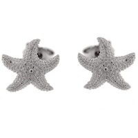 Ohrstecker Seestern aus 925 Sterling Silber 12mm