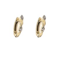 Ohrringe aus 8 Karat (333) Gelbgold poliert mit...