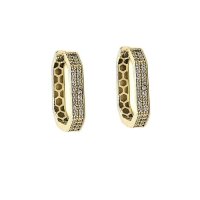 Ohrringe aus 8 Karat (333) Gelbgold poliert mit...