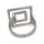 Avantgardistischer Damenring aus 925er Sterling Silber mit Zirkonia-Akzente