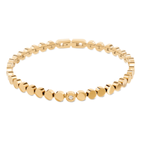 Boccia Elegantes Titan-Armband Poliert und Goldplattiert...