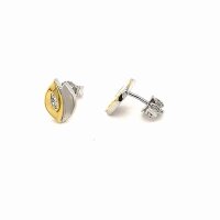 Ohrstecker aus 925 Sterling Silber teilvergoldet