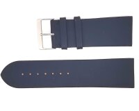 Extra breites Uhrenarmband dunkelblau 28mm aus Leder