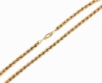 Goldkette Kordelkette aus 333 Gelbgold (8 Karat), 50cm