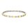 Boccia Titan-Armband, teilpoliert & teil-goldplattiert – ca. 21 cm