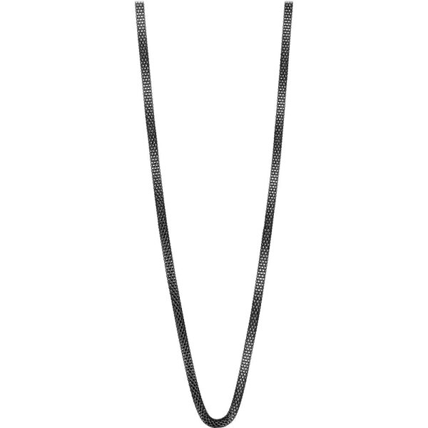 BERING Damen-Kette Milanaise für Charms Edelstahl schwarz 423-60-X0