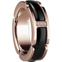 BERING Time Schmuck Ring Edelstahl Keramik schwarz...