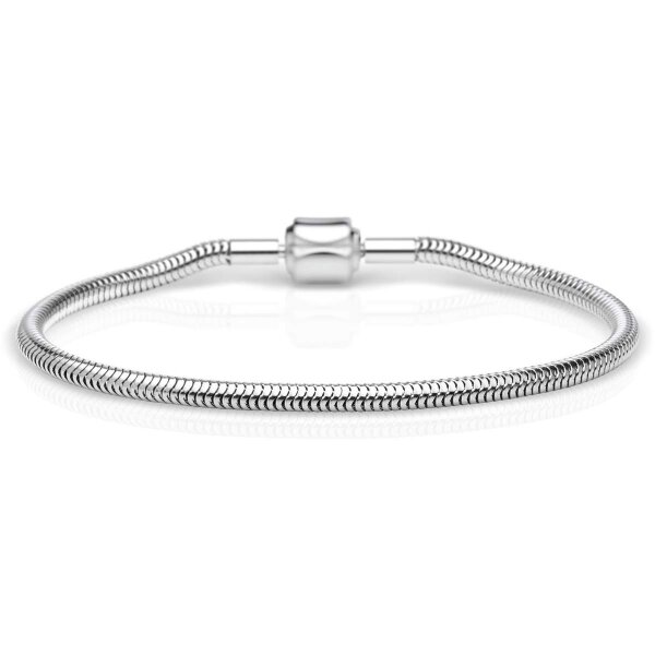 BERING Damen-Armband Schlange für Charms Edelstahl 615-10-X