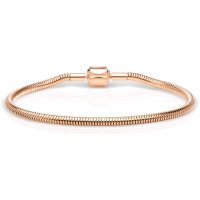 BERING Damen-Armband Schlange rosé für Charms...