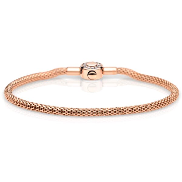 BERING Damen-Armband Mesh für Charms Edelstahl rosé 616-30-X0