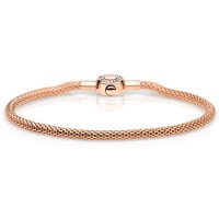 BERING Damen-Armband Mesh für Charms Edelstahl...