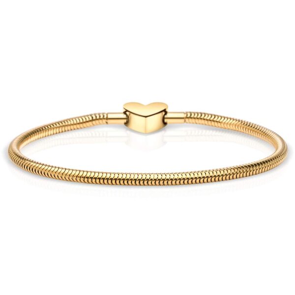 BERING Damen-Armband für Charms Edelstahl vergoldet 617-20-X0