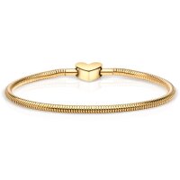 BERING Damen-Armband für Charms Edelstahl vergoldet...