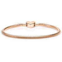 BERING Damen-Armband für Charms Edelstahl...