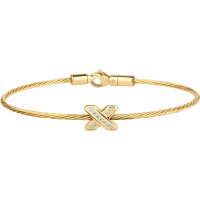 BERING Armreif Infinity Edelstahl vergoldet mit...