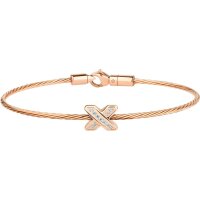 BERING Armreif Infinity Edelstahl rosé mit...