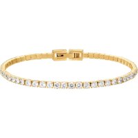 BERING Tennisarmband Edelstahl vergoldet Zirkonia 646-27-X0