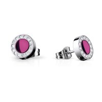 BERING Damen-Ohrstecker rund silber/lila 707-190-05