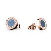 BERING Damen-Ohrstecker rund aus Edelstahl rosé...