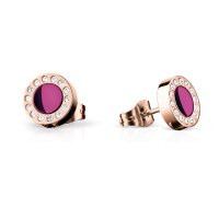 BERING Damen-Ohrstecker rund lila rosé 707-390-05