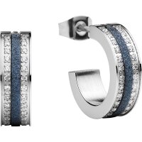 BERING Damen-Ohrstecker Edelstahl blau sparkling mit...