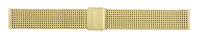 Milanaise Uhrenarmband Edelstahl Mesh vergoldet