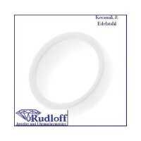 Keramik Damen Finger Ring weiß Weite 54...